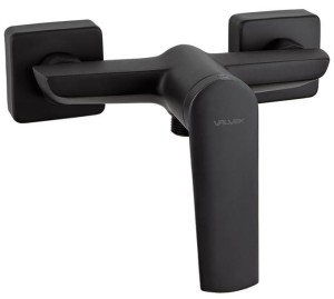 VALVEX Bateria natryskowa ESTO BLACK, ścienna.