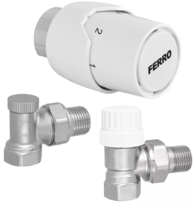 FERRO Zestaw termostatyczny ZTM21, kątowy.