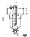 VAL FILTR MAGNETYCZNY 11/4" SEPARATOR